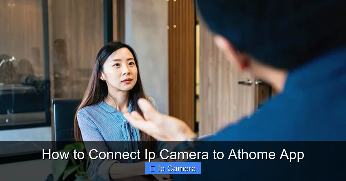 How to Connect Ip Camera to Athome App