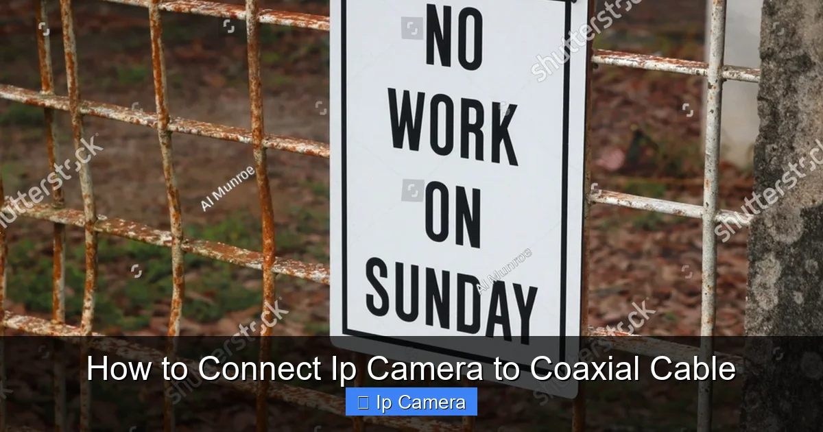 How to Connect Ip Camera to Coaxial Cable