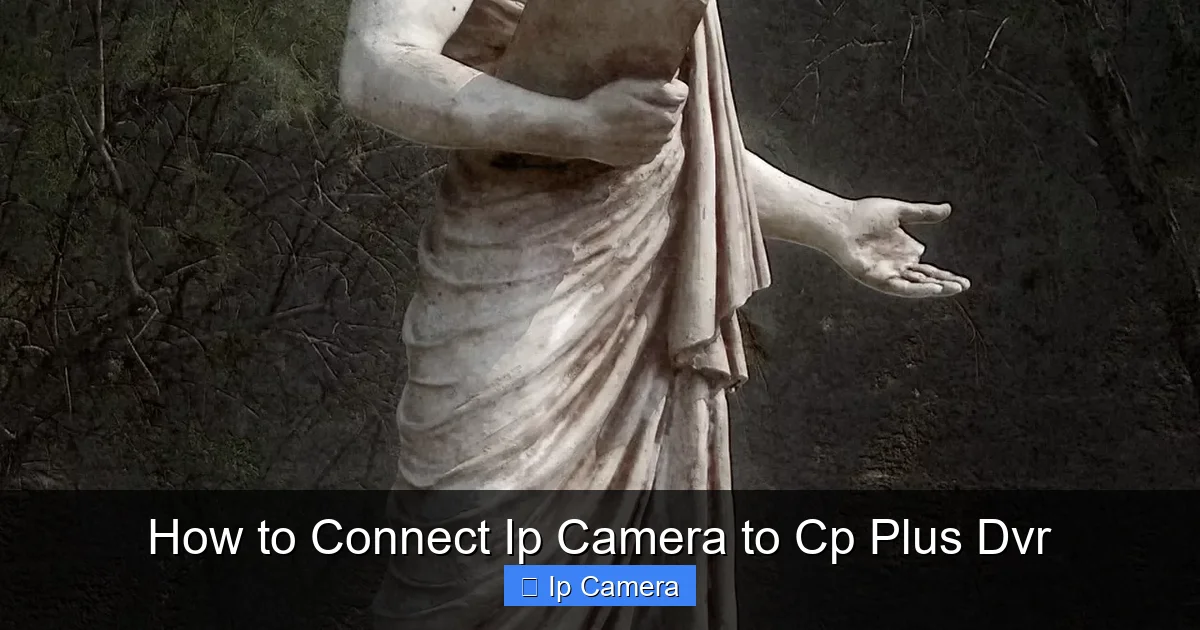 How to Connect Ip Camera to Cp Plus Dvr