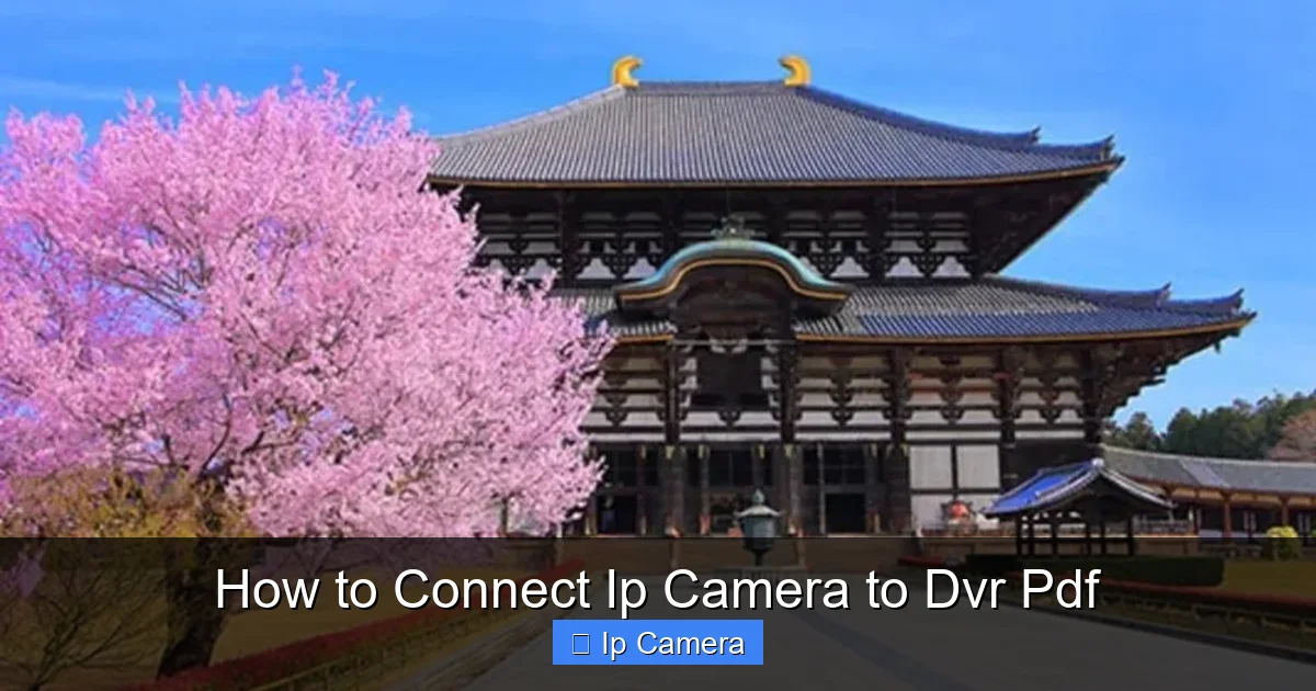 How to Connect Ip Camera to Dvr Pdf