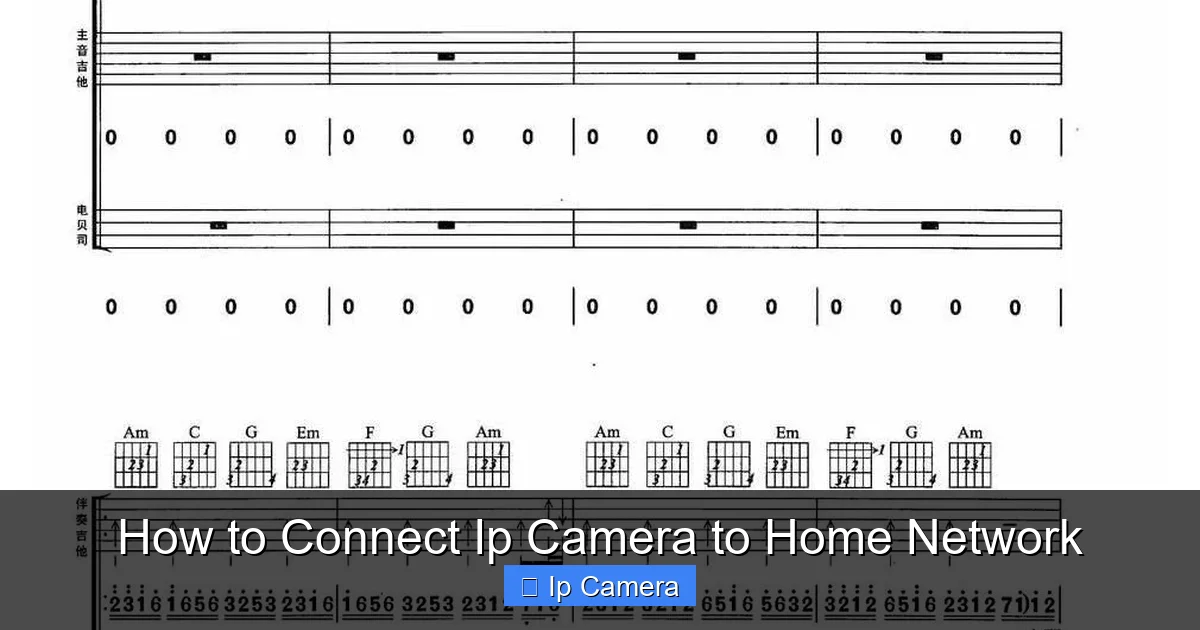 How to Connect Ip Camera to Home Network