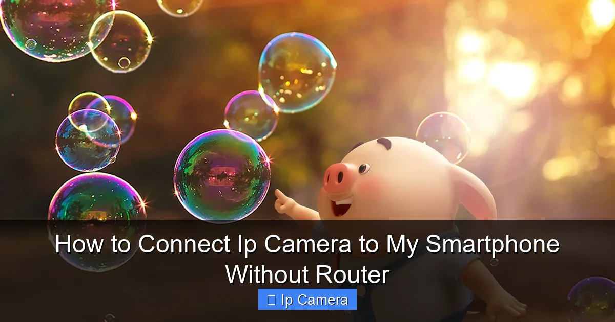 How to Connect Ip Camera to My Smartphone Without Router