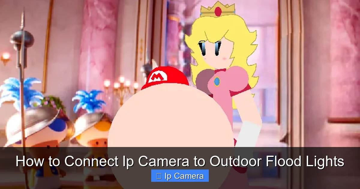 How to Connect Ip Camera to Outdoor Flood Lights