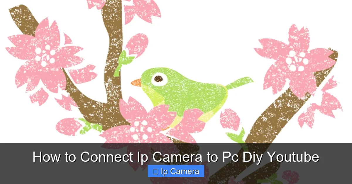 How to Connect Ip Camera to Pc Diy Youtube