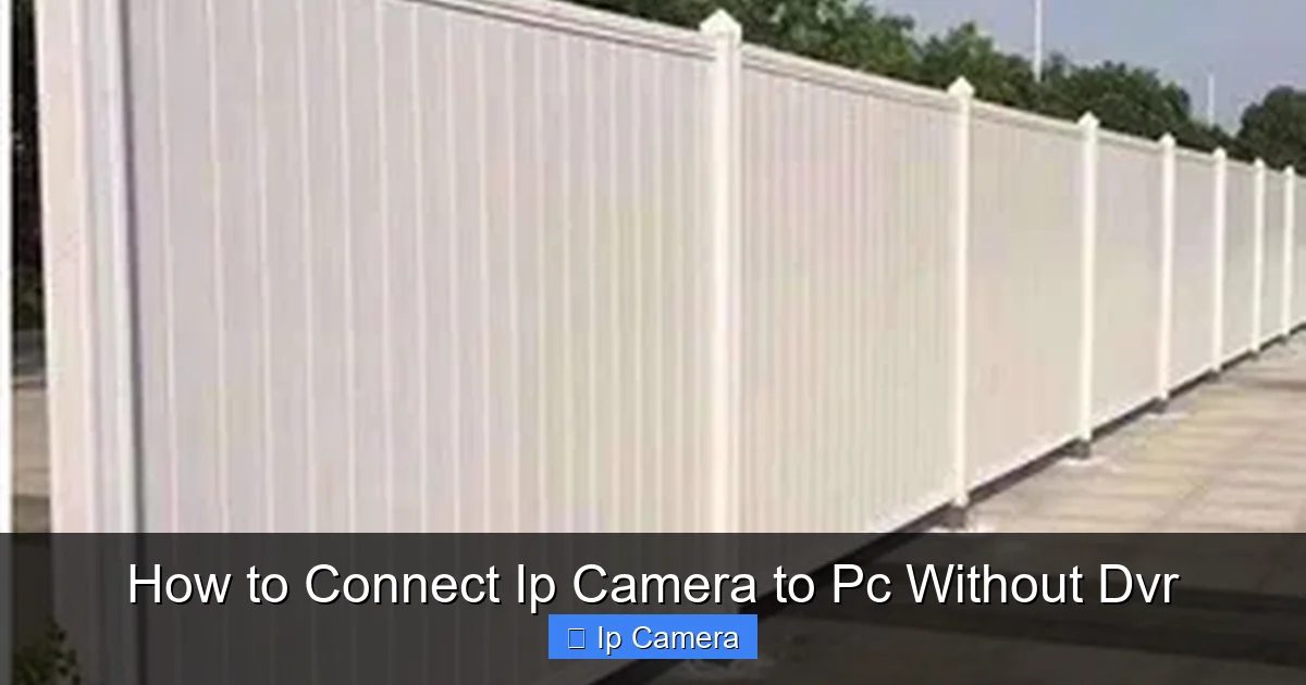 How to Connect Ip Camera to Pc Without Dvr