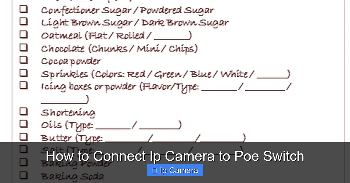 How to Connect Ip Camera to Poe Switch