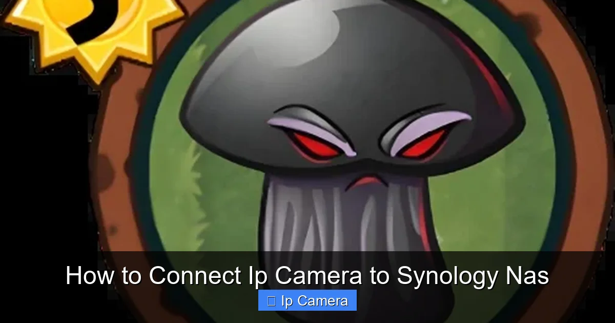 How to Connect Ip Camera to Synology Nas