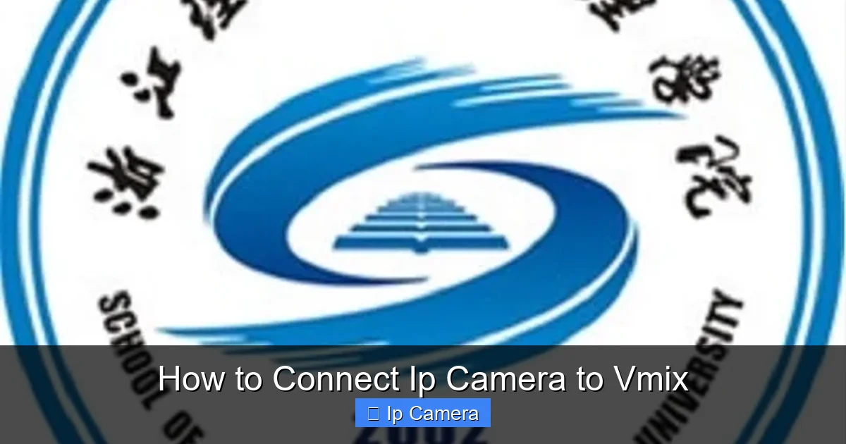 How to Connect Ip Camera to Vmix