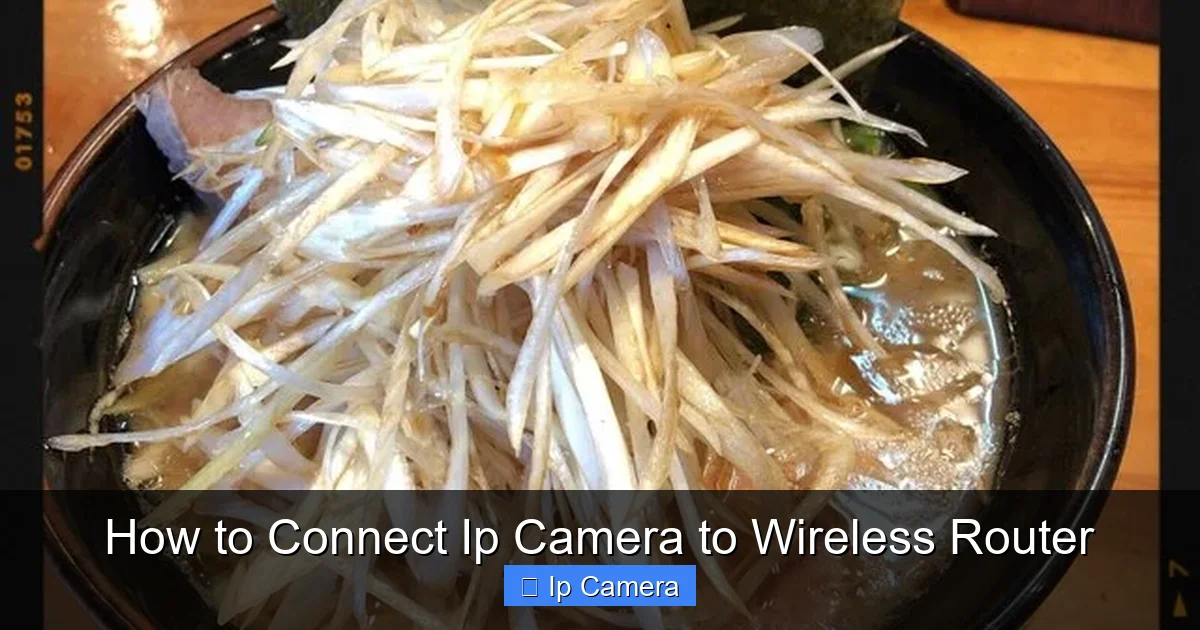 How to Connect Ip Camera to Wireless Router