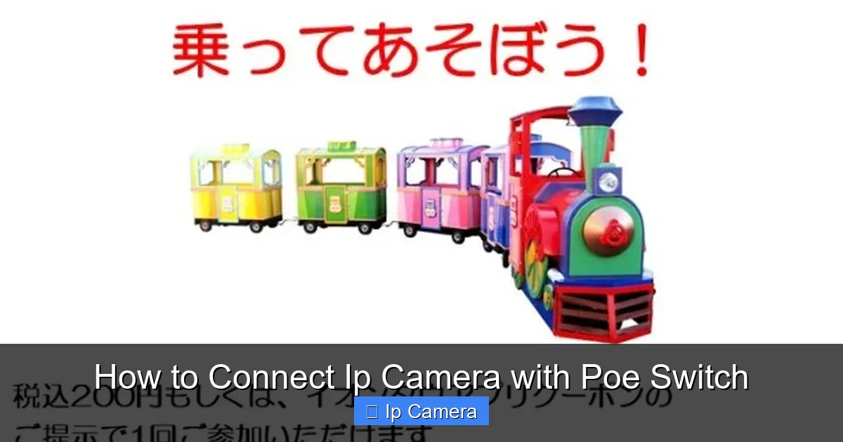 How to Connect Ip Camera with Poe Switch