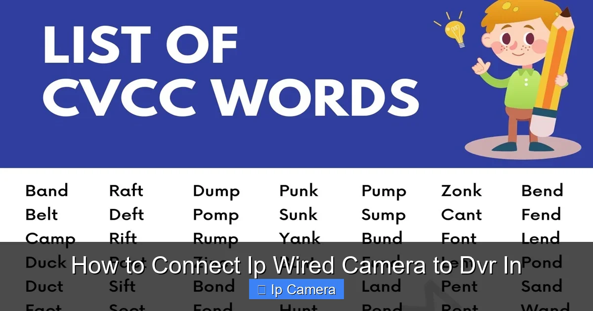 How to Connect Ip Wired Camera to Dvr In