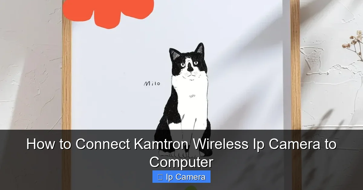 How to Connect Kamtron Wireless Ip Camera to Computer