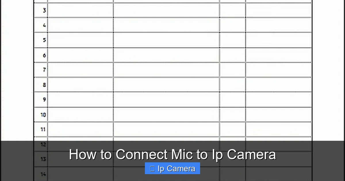 How to Connect Mic to Ip Camera