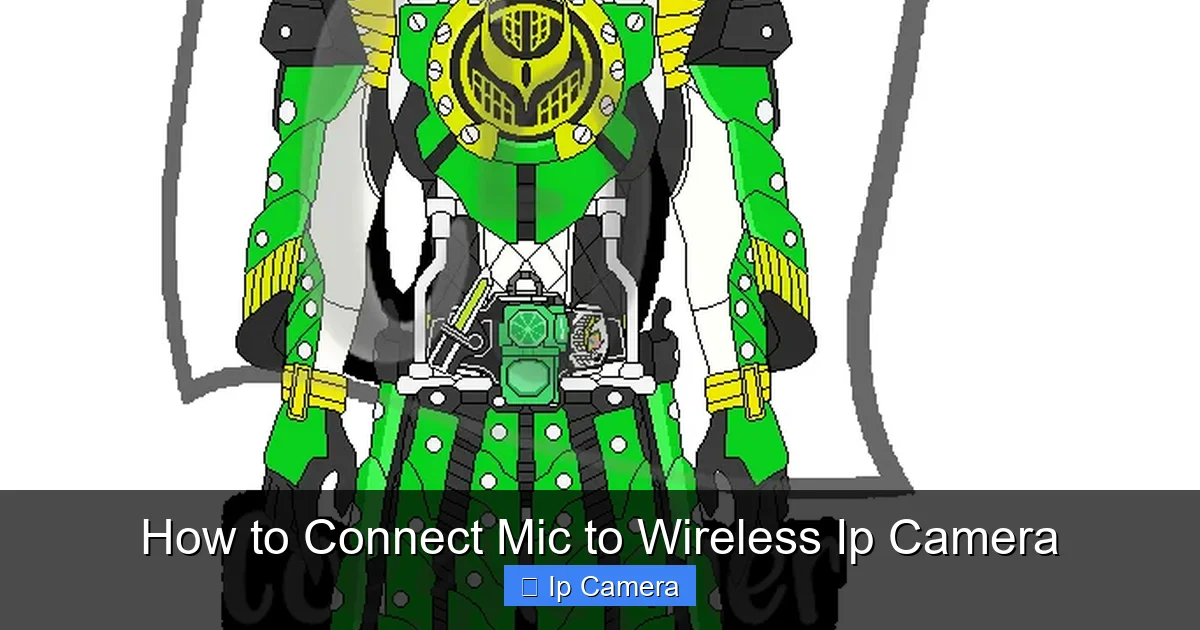 How to Connect Mic to Wireless Ip Camera