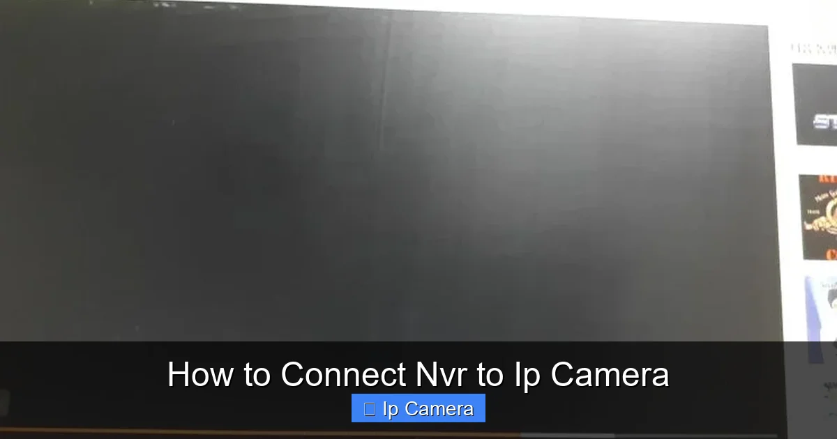 How to Connect Nvr to Ip Camera