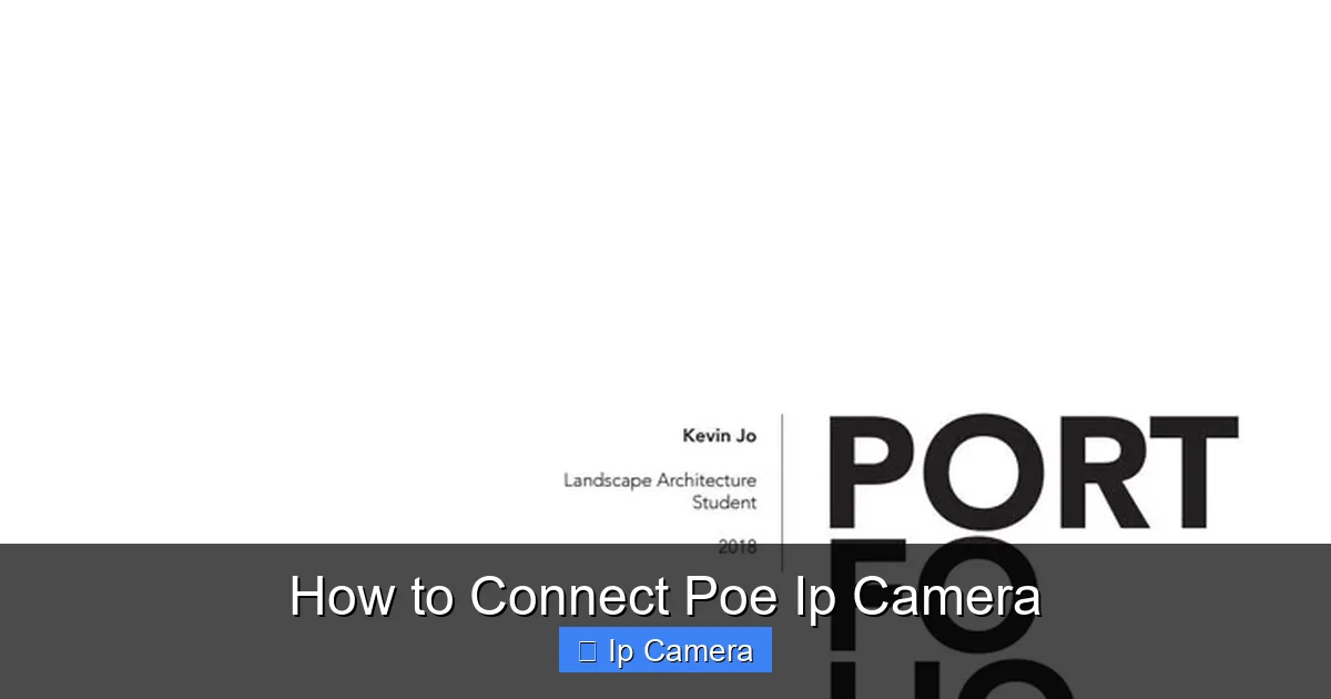 How to Connect Poe Ip Camera