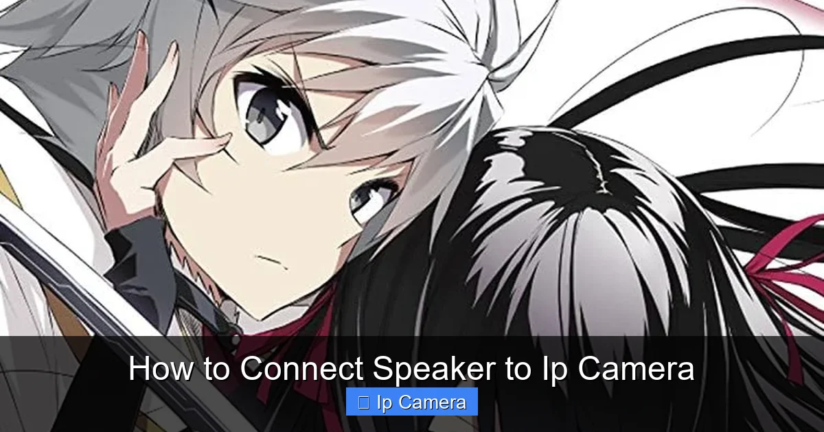 How to Connect Speaker to Ip Camera