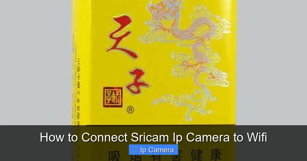 How to Connect Sricam Ip Camera to Wifi