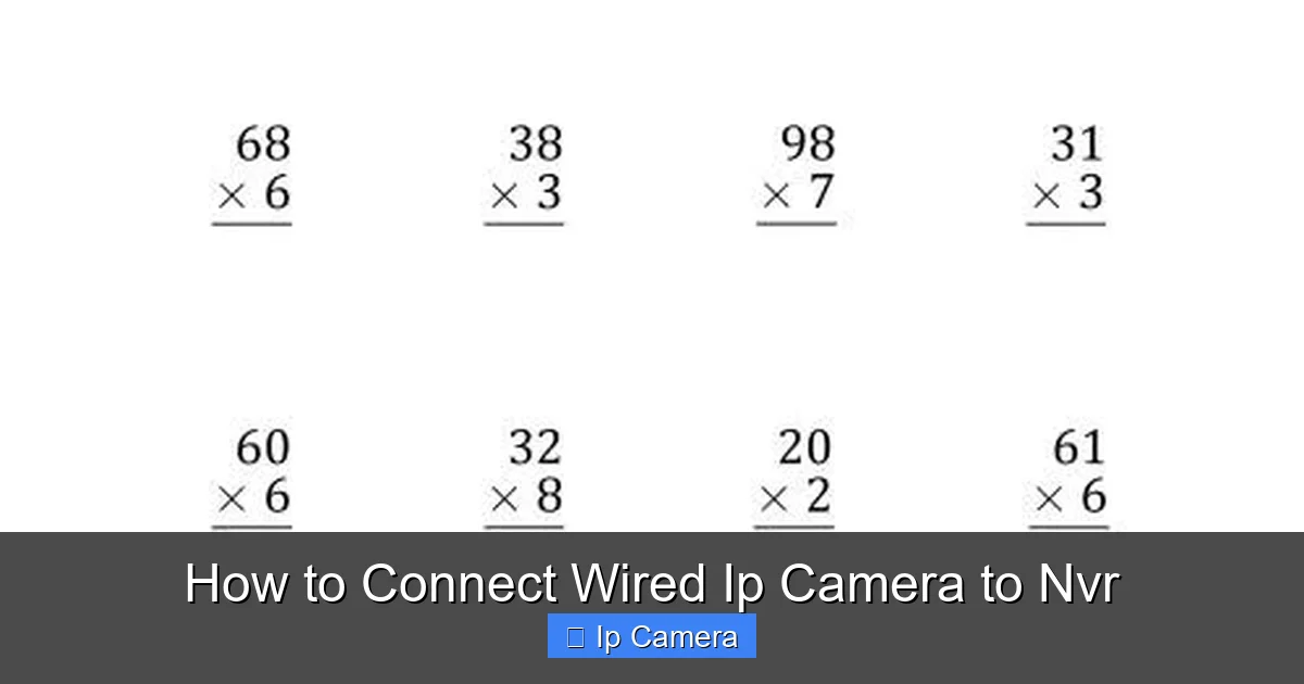 How to Connect Wired Ip Camera to Nvr