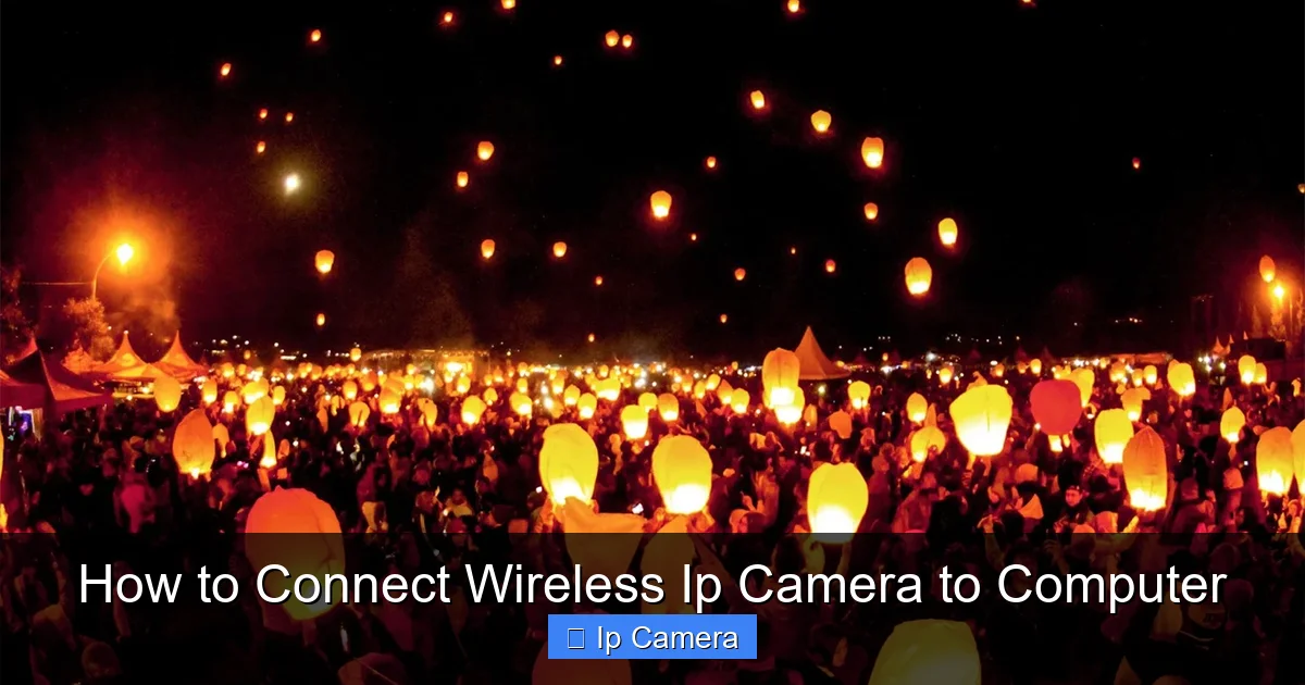 How to Connect Wireless Ip Camera to Computer