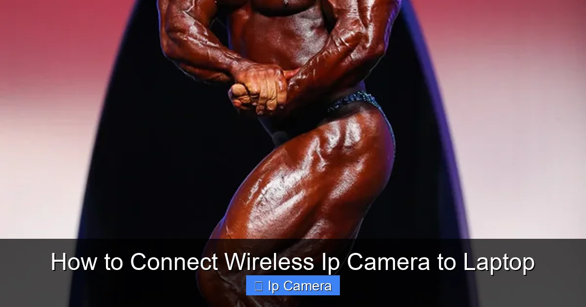 How to Connect Wireless Ip Camera to Laptop