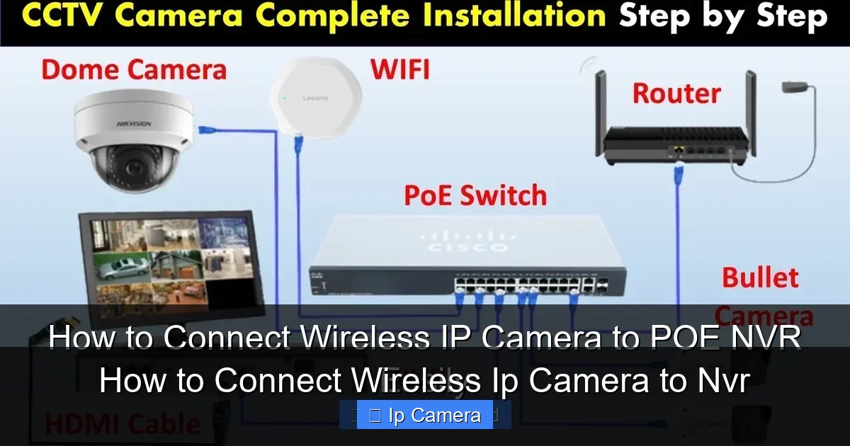 How to Connect Wireless Ip Camera to Nvr