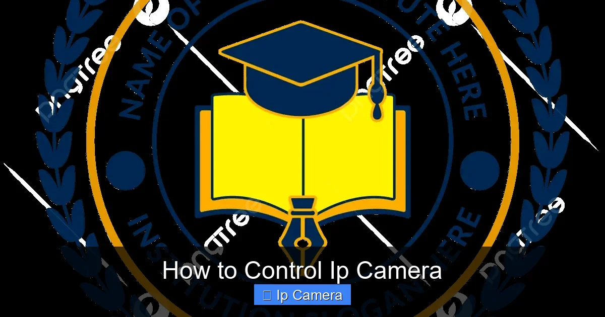 How to Control Ip Camera