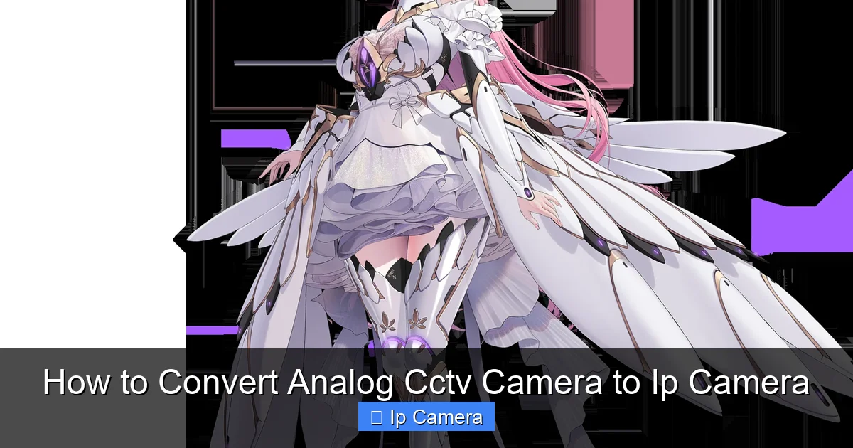 How to Convert Analog Cctv Camera to Ip Camera