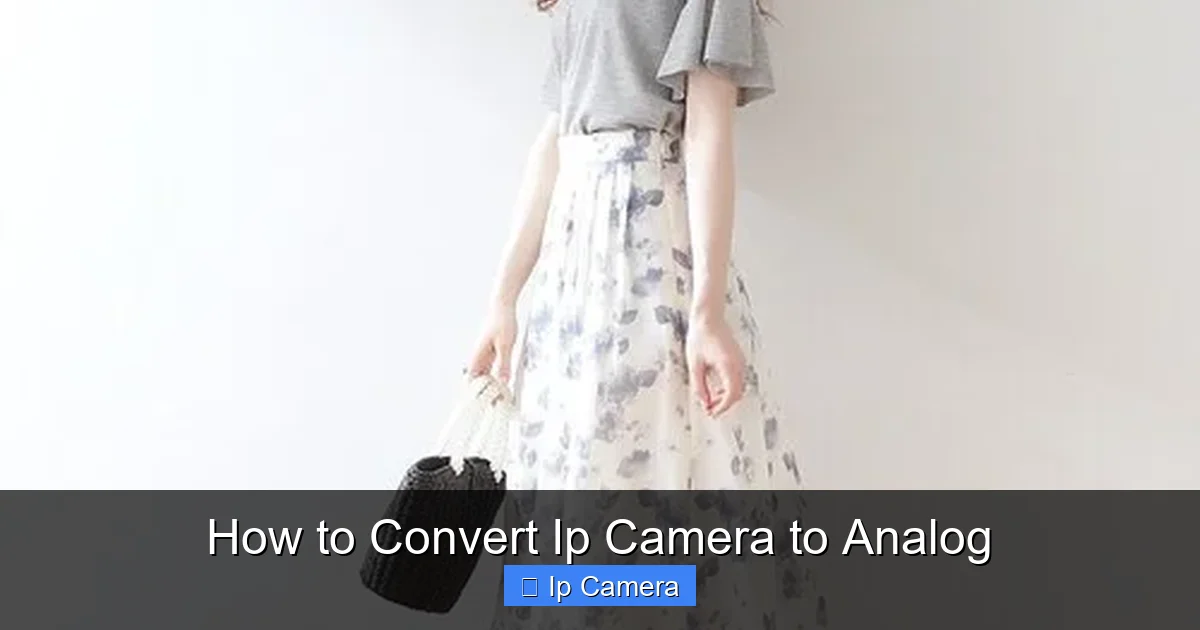 How to Convert Ip Camera to Analog