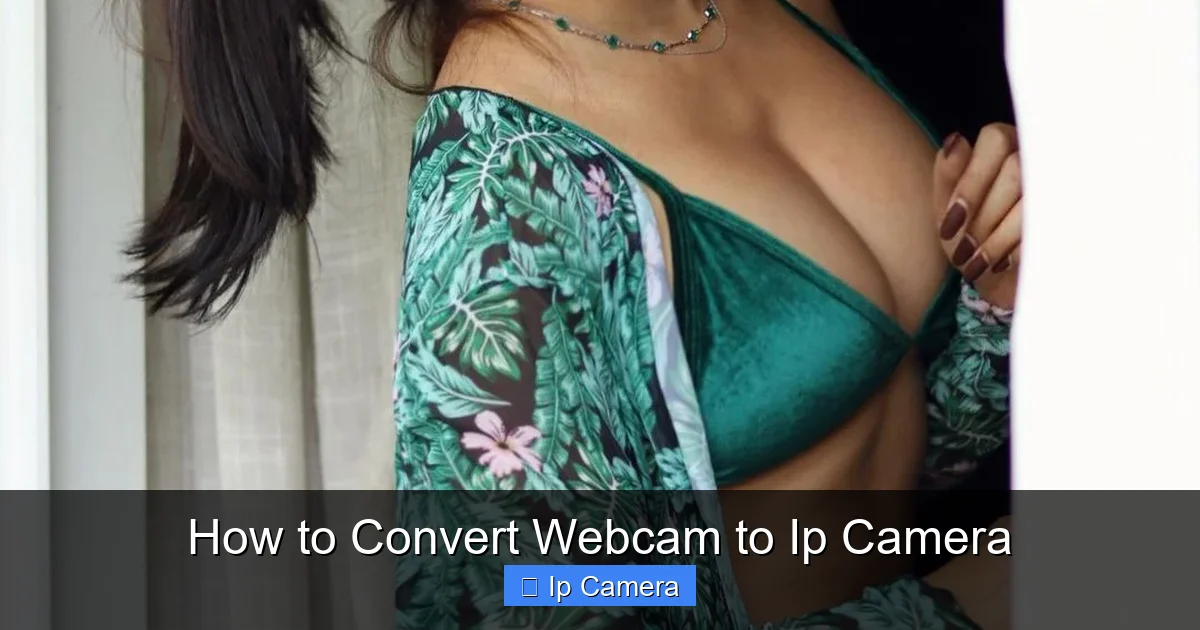How to Convert Webcam to Ip Camera