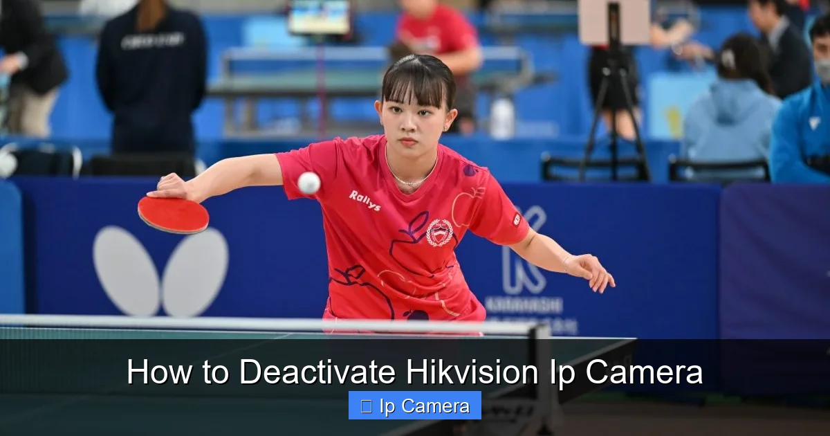 How to Deactivate Hikvision Ip Camera