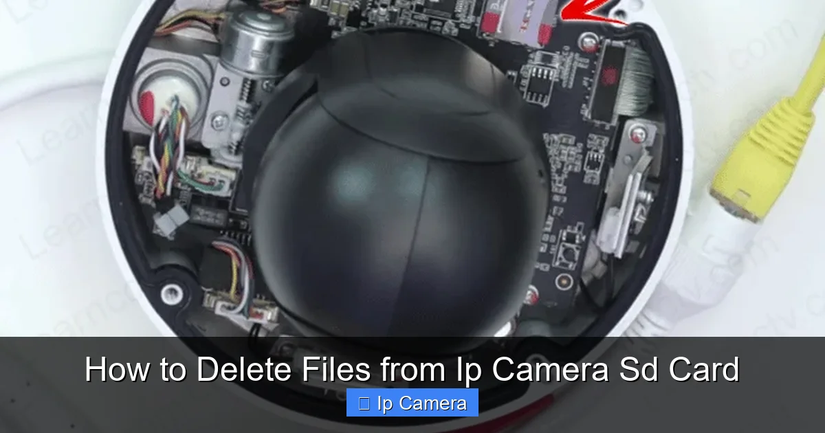 How to Delete Files from Ip Camera Sd Card