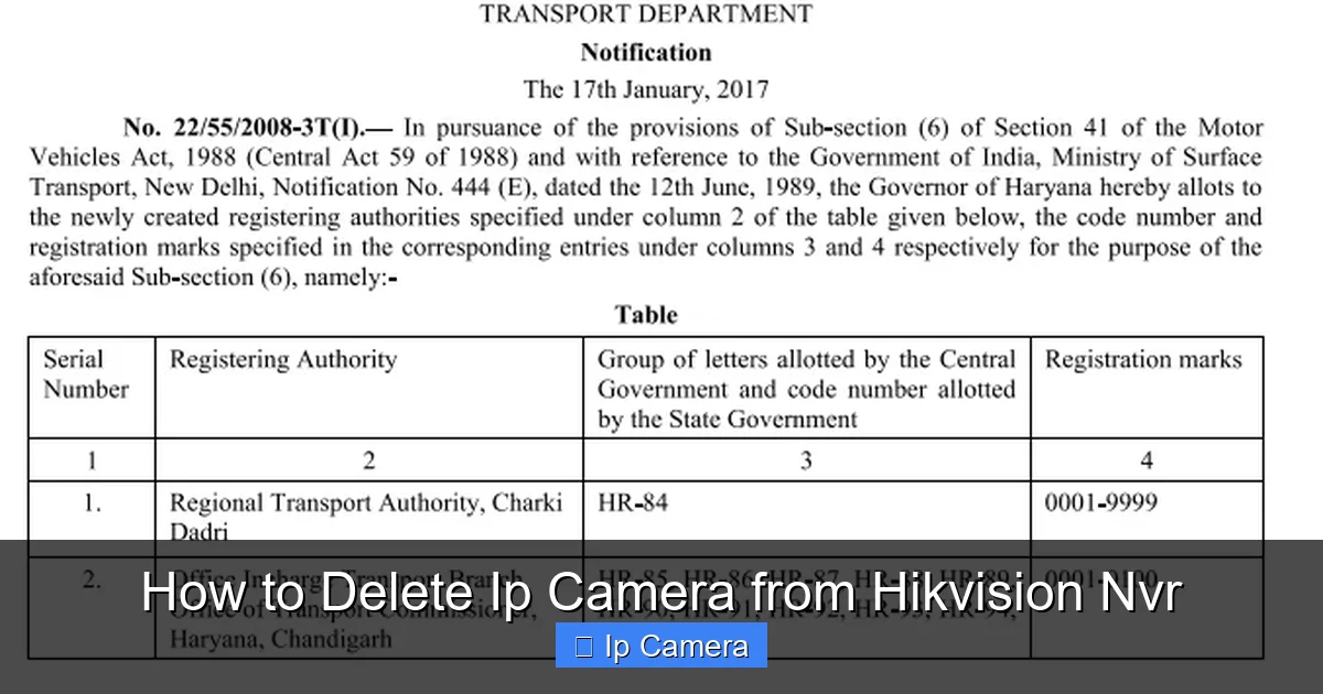 How to Delete Ip Camera from Hikvision Nvr
