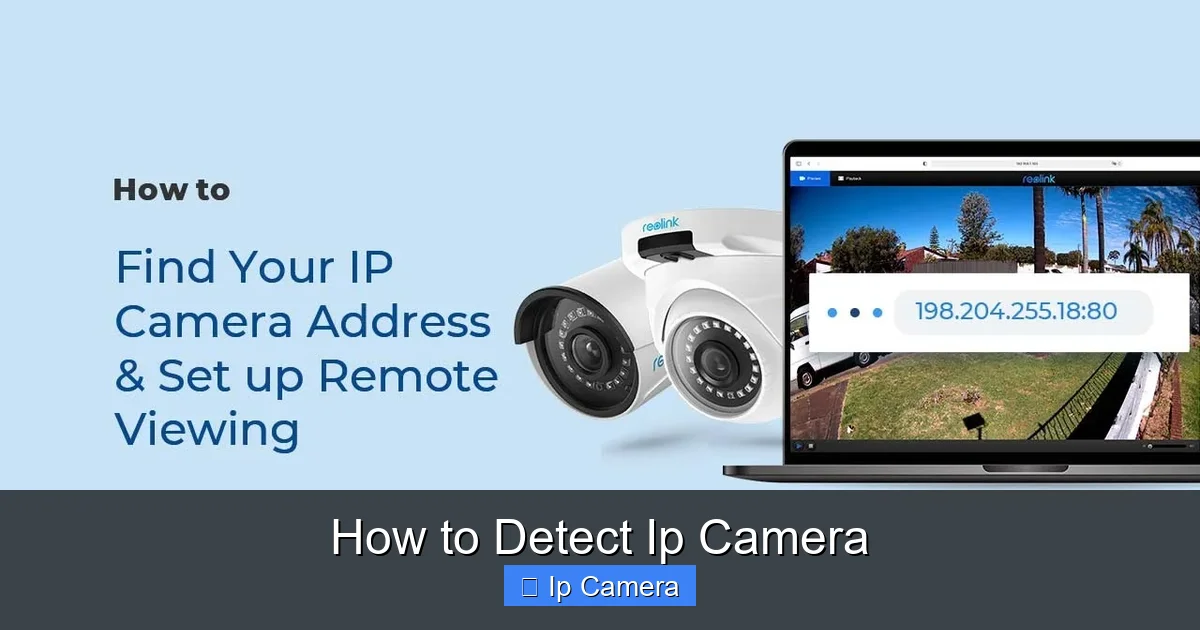 How to Detect Ip Camera
