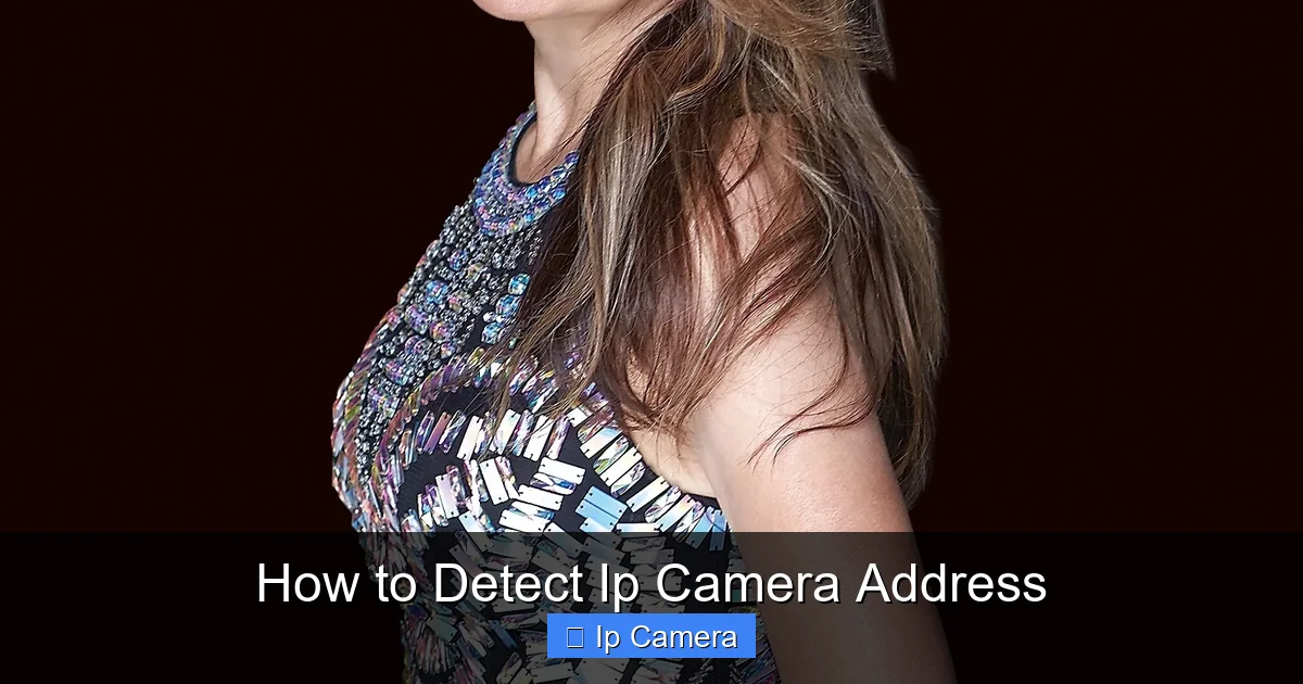 How to Detect Ip Camera Address