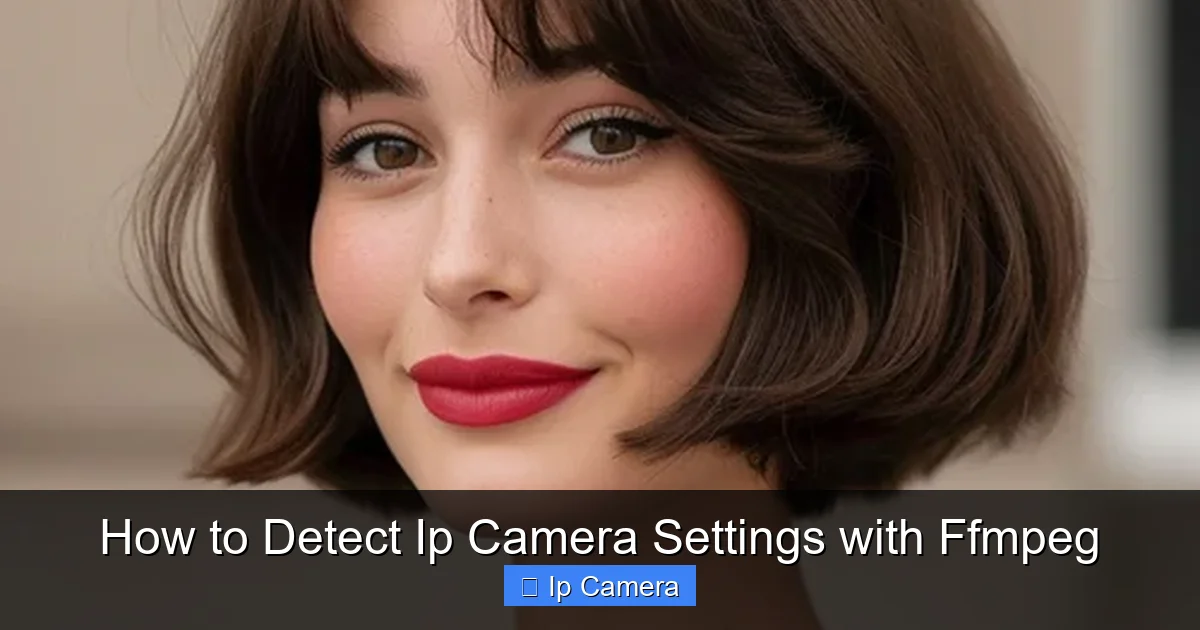 How to Detect Ip Camera Settings with Ffmpeg