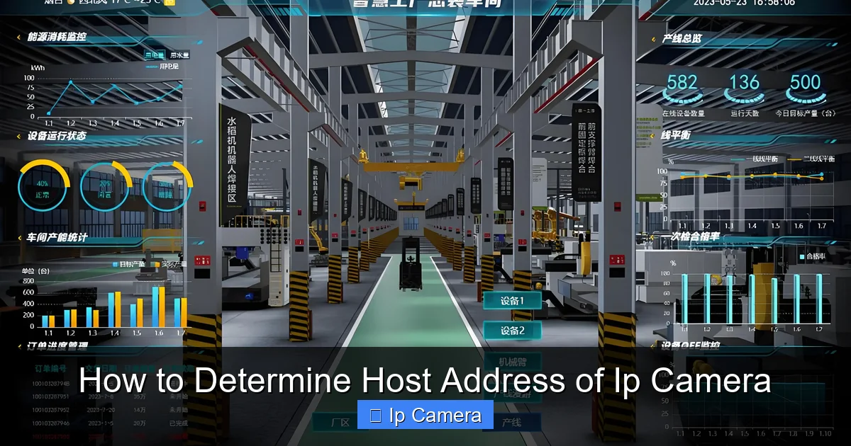 How to Determine Host Address of Ip Camera