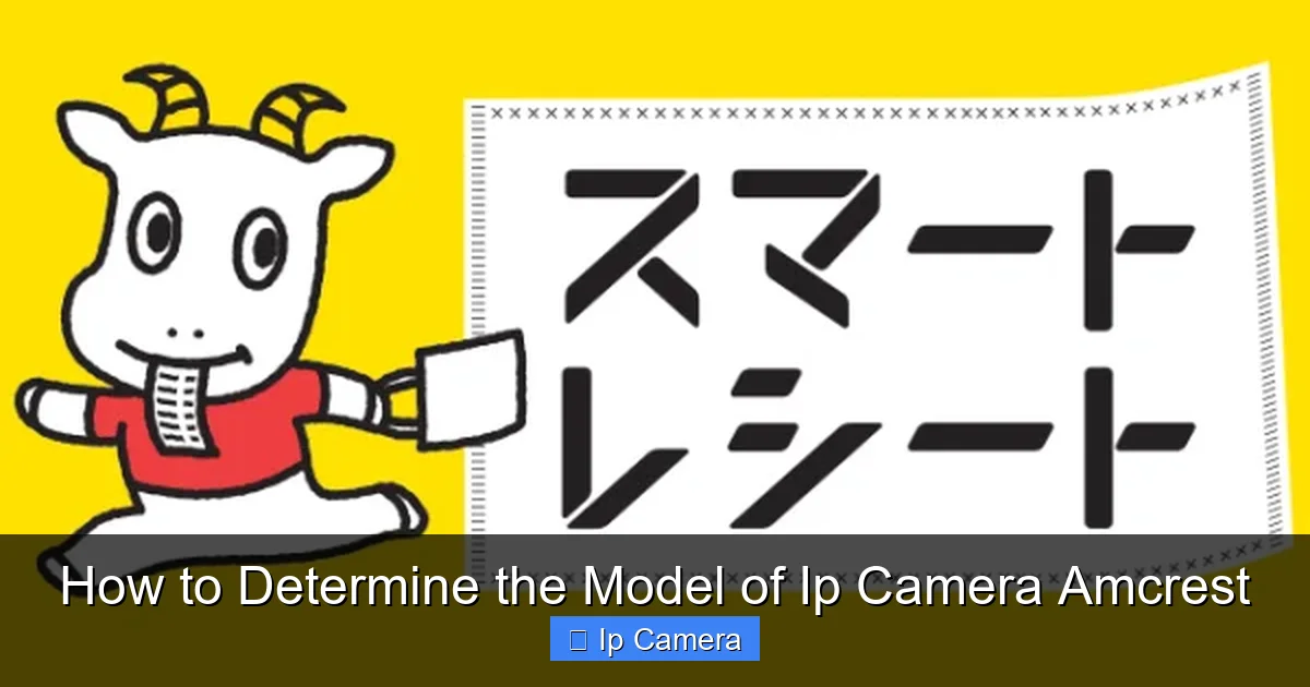 How to Determine the Model of Ip Camera Amcrest