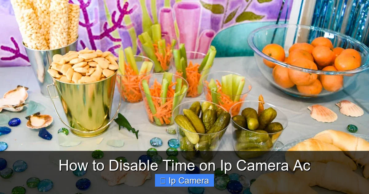 How to Disable Time on Ip Camera Ac
