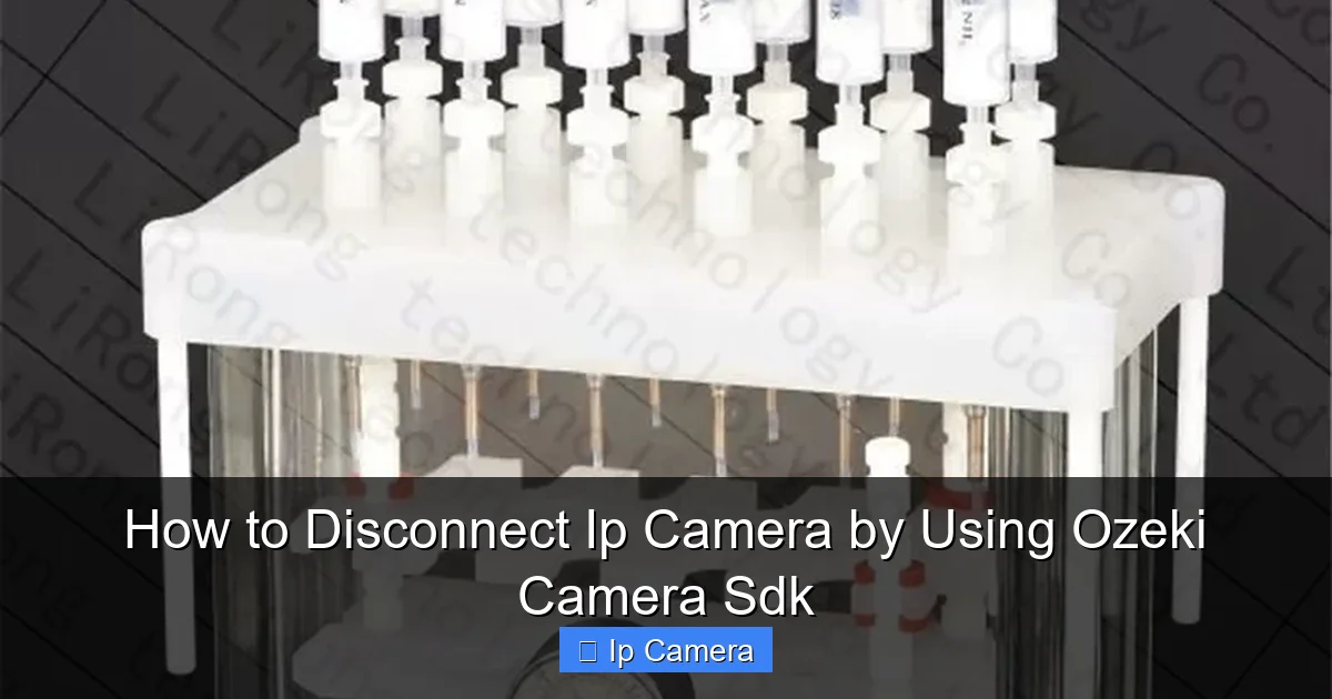 How to Disconnect Ip Camera by Using Ozeki Camera Sdk