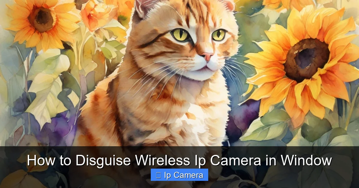 How to Disguise Wireless Ip Camera in Window