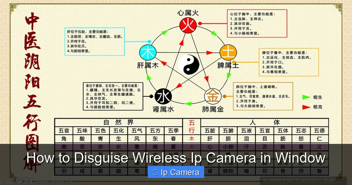 How to Disguise Wireless Ip Camera in Window