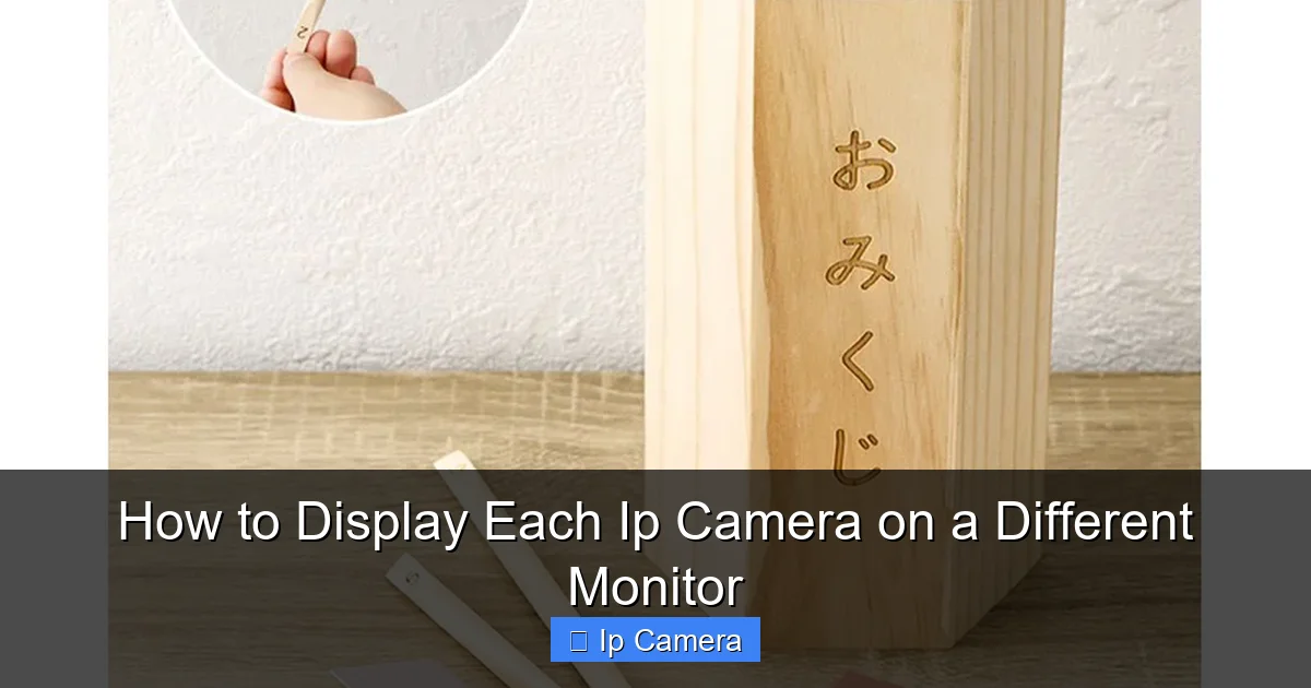 How to Display Each Ip Camera on a Different Monitor