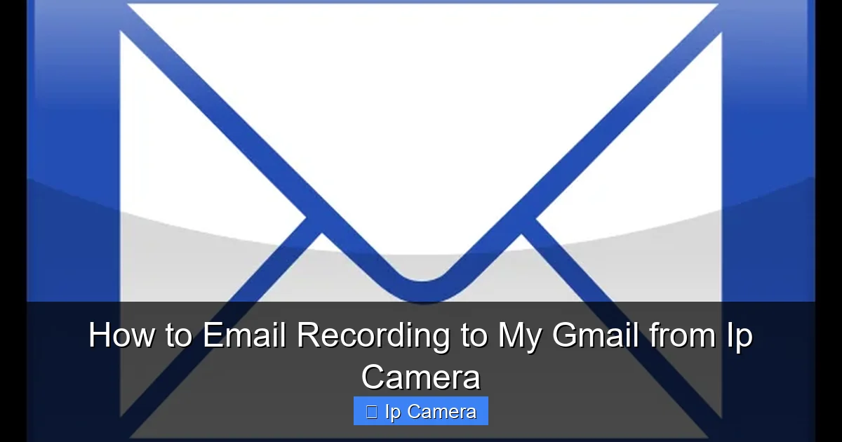 How to Email Recording to My Gmail from Ip Camera