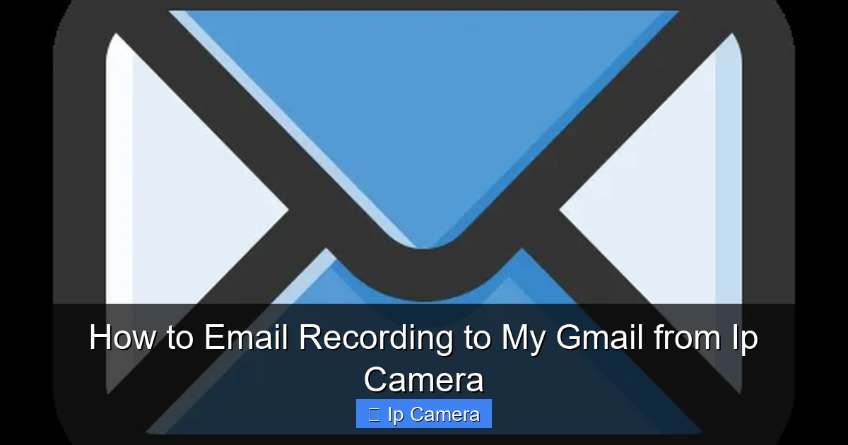How to Email Recording to My Gmail from Ip Camera