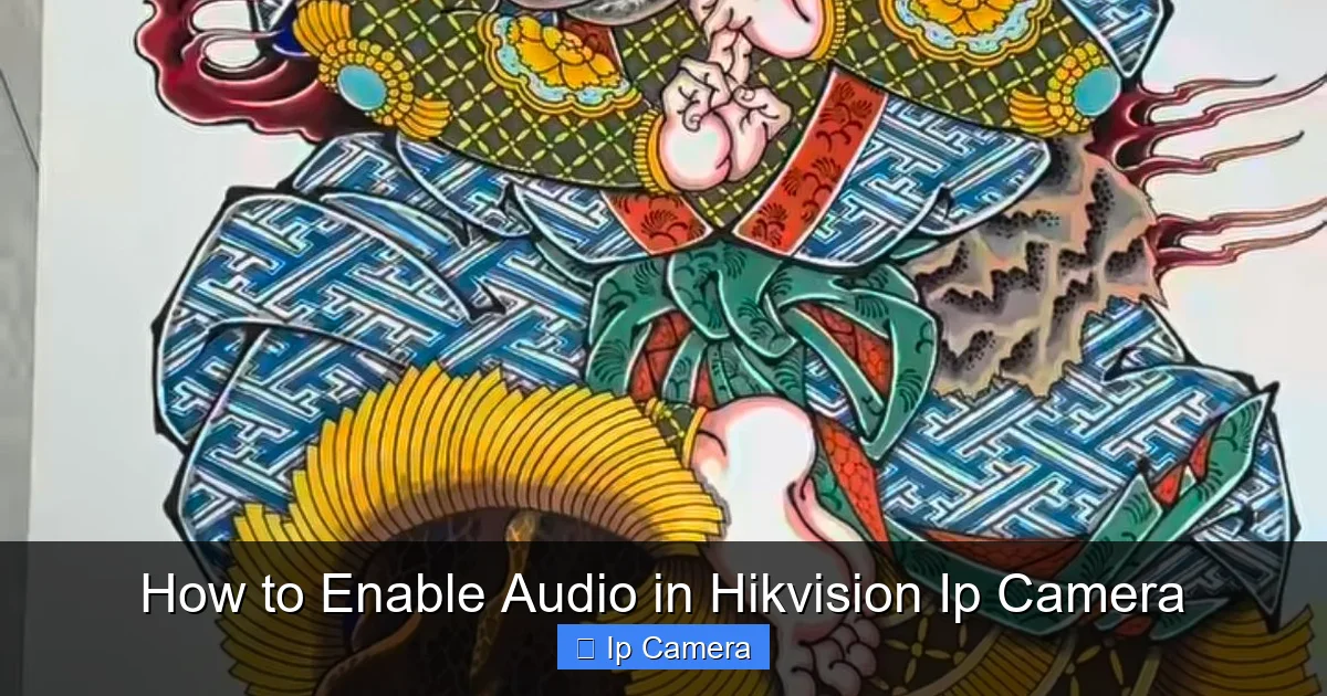 How to Enable Audio in Hikvision Ip Camera