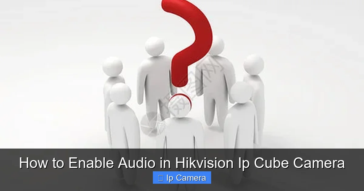 How to Enable Audio in Hikvision Ip Cube Camera