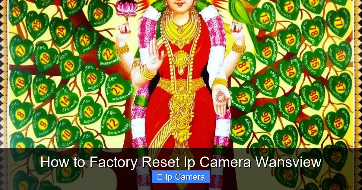 How to Factory Reset Ip Camera Wansview