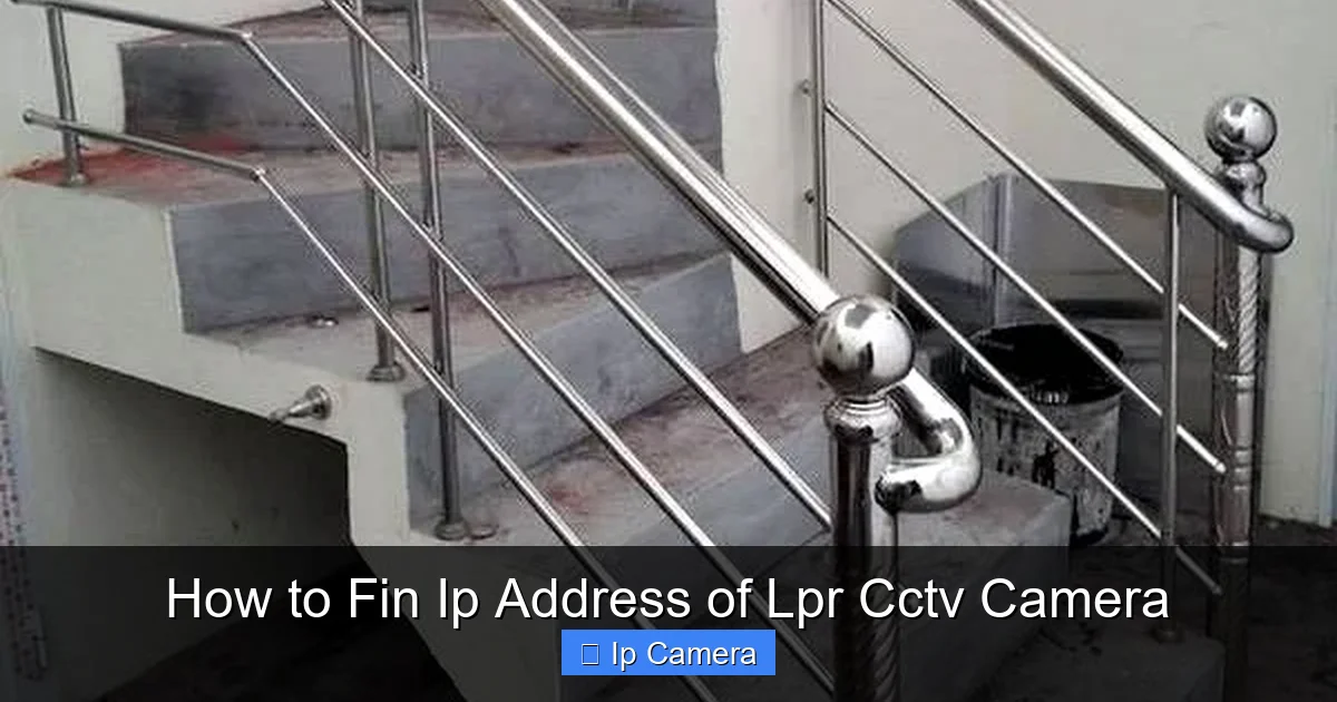 How to Fin Ip Address of Lpr Cctv Camera