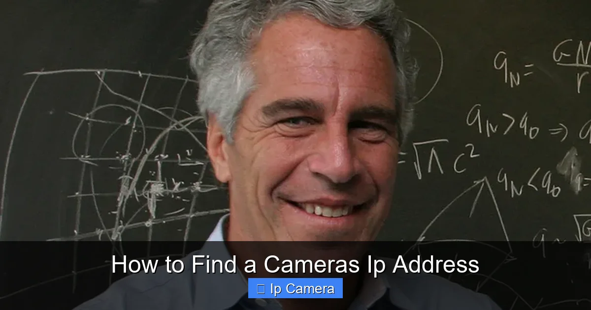 How to Find a Cameras Ip Address